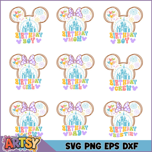 Disney Castle Birthday SVG Bundle
