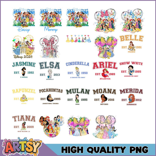 Disney Character PNG Bundle for Creative Projects 2023