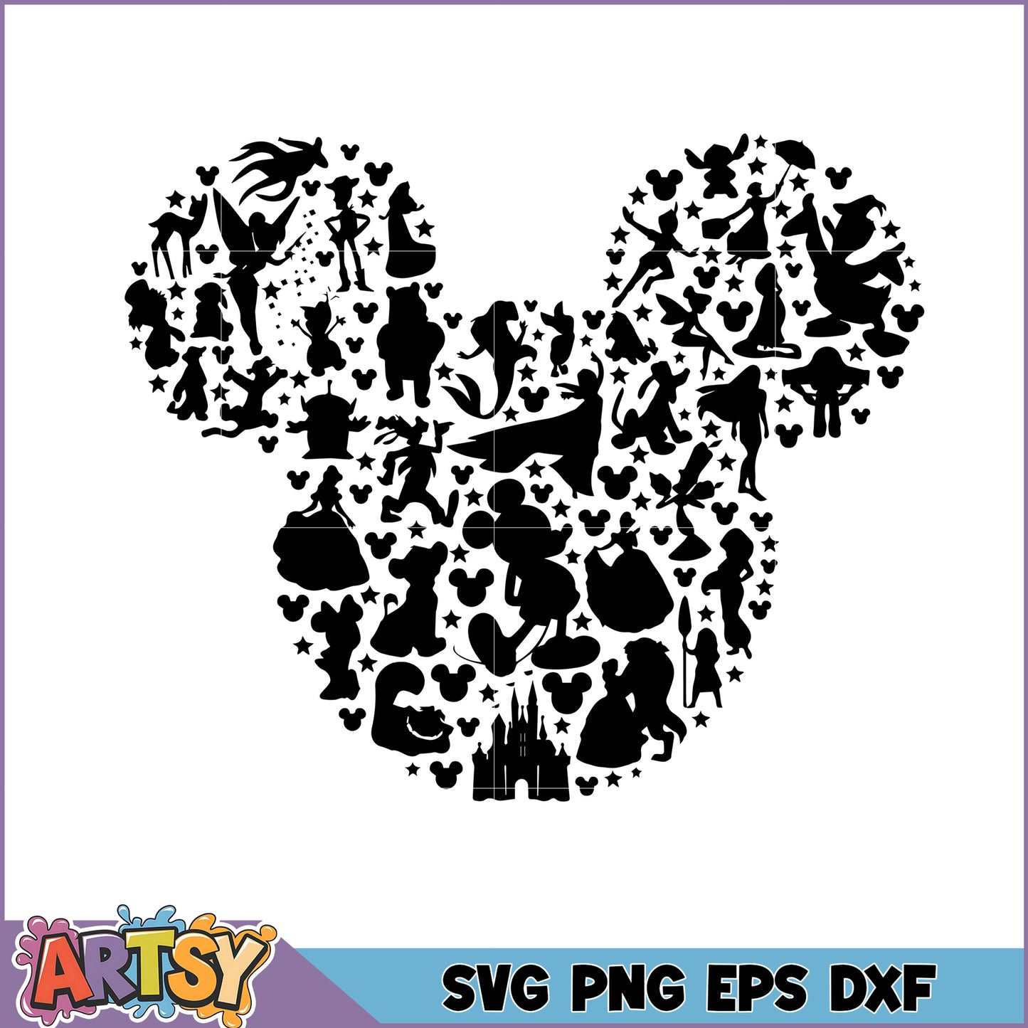 Disney Characters Mickey Mouse SVG