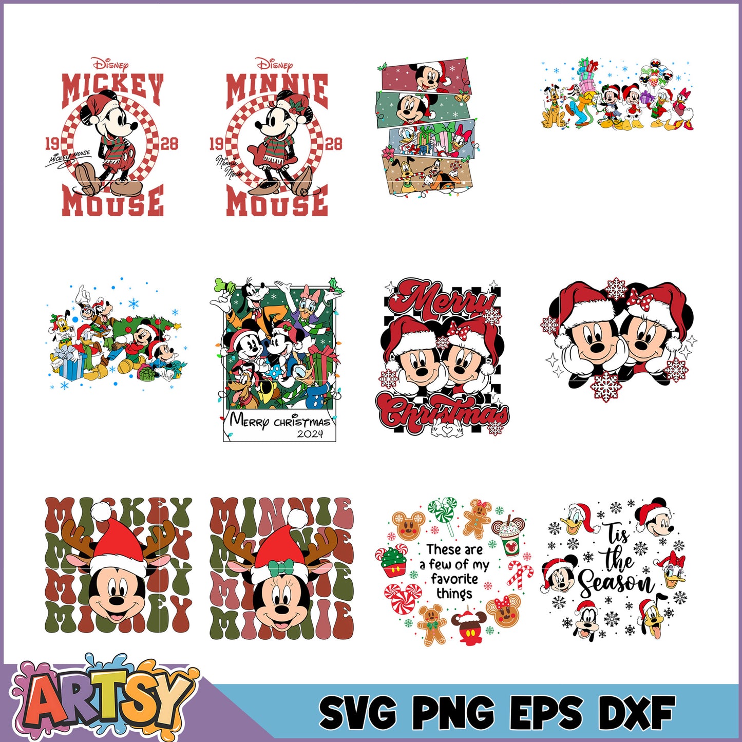 Disney Christmas SVG Bundle