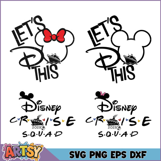Disney Cruise SVG Bundle Squad Designs