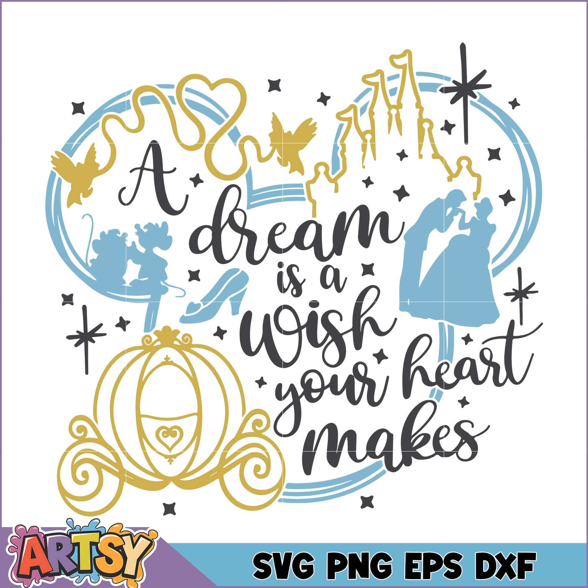 Disney Dream Wish Heart SVG