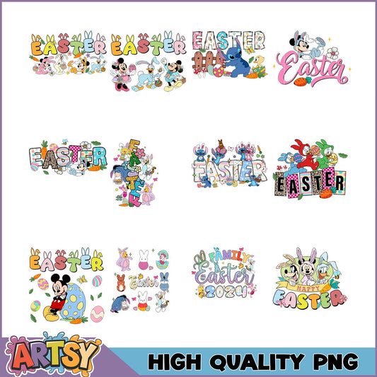 Disney Easter PNG Bundle High-Quality Designs