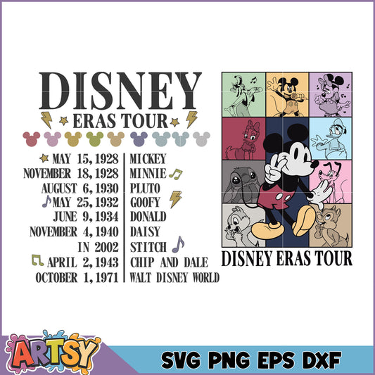 Disney Eras Tour SVG Bundle for Creative Projects and Crafts