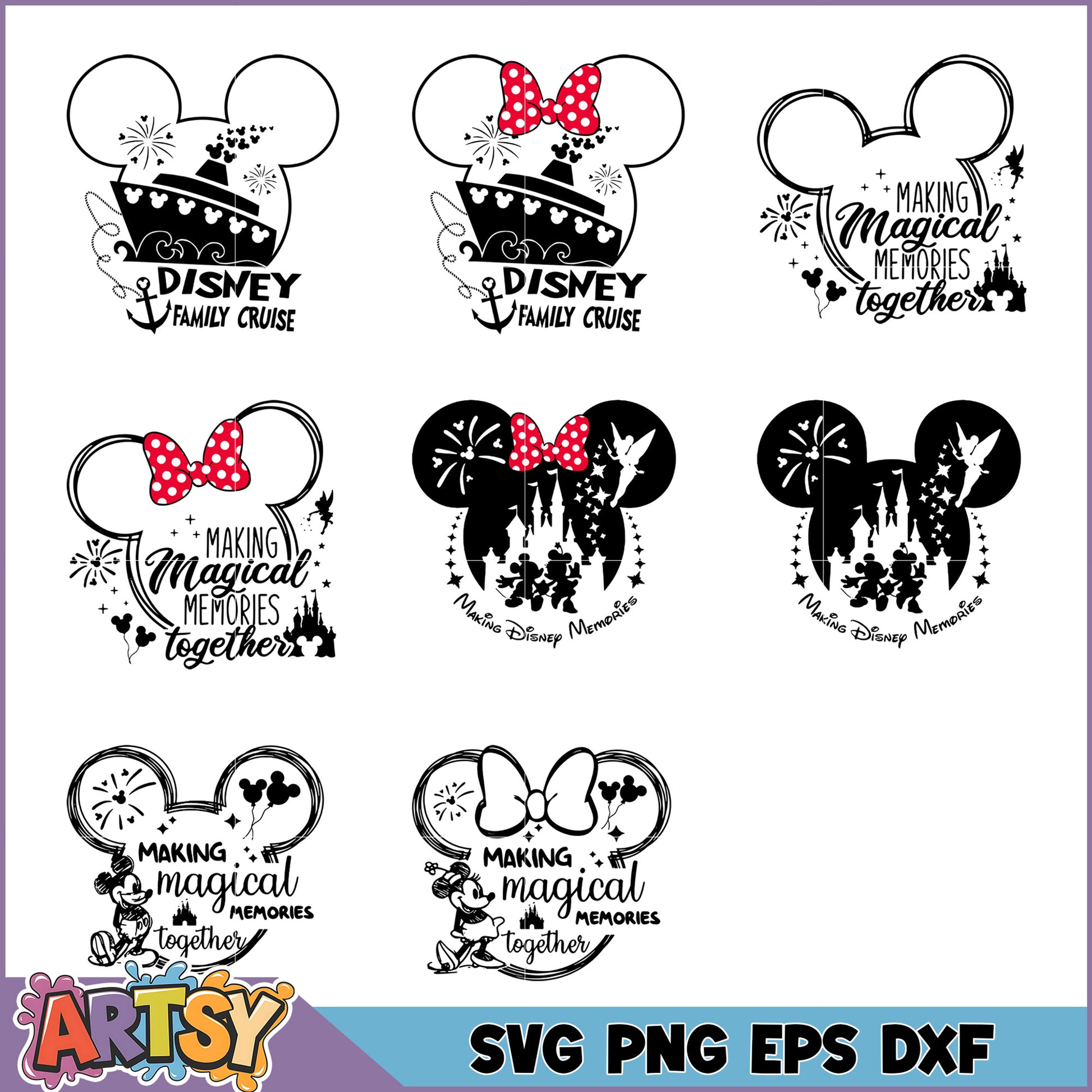Disney Family Memories SVG Bundle for Magical Moments Together