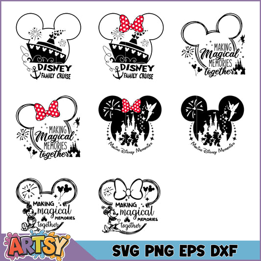Disney Family Memories SVG Bundle for Magical Moments Together