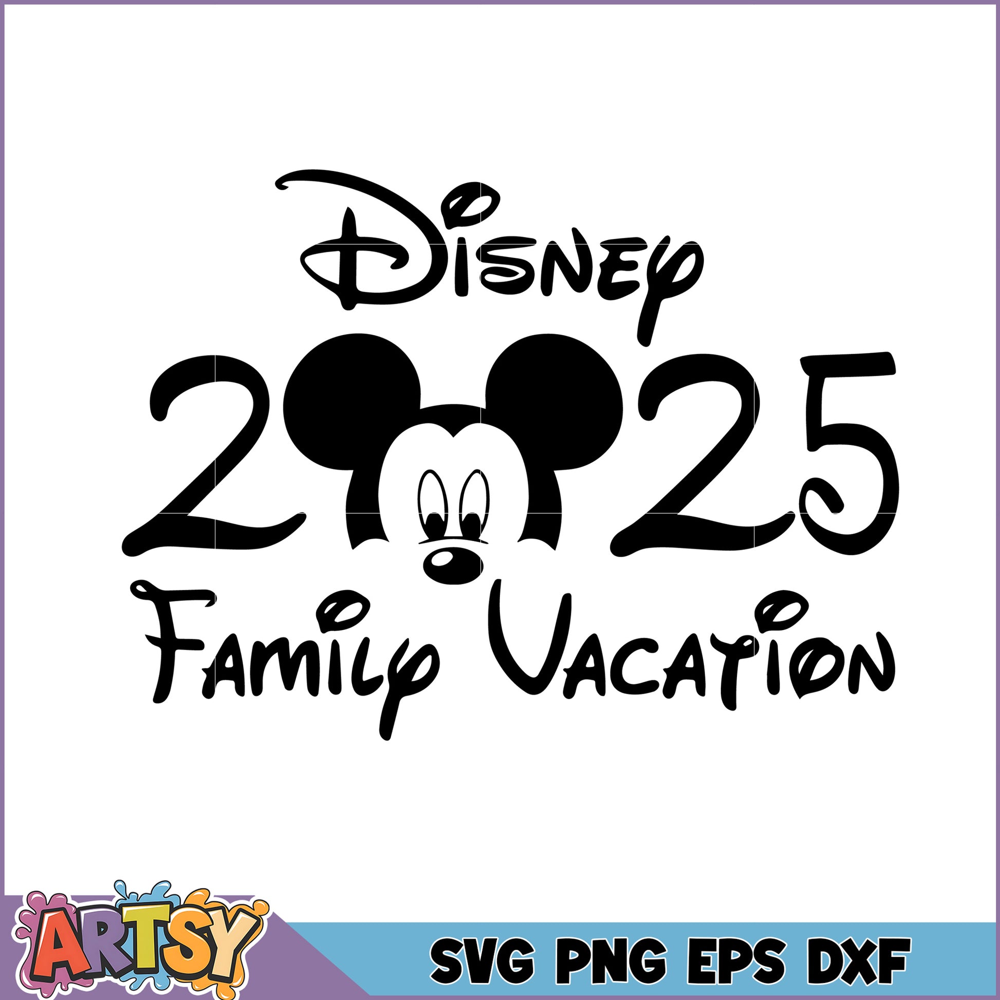 Disney Family Vacation 2025 SVG
