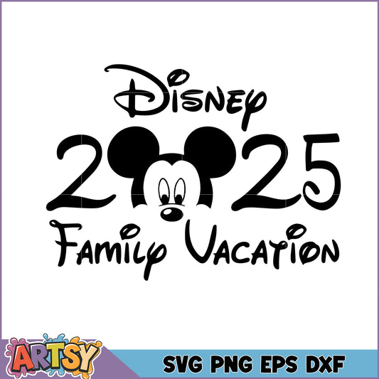 Disney Family Vacation 2025 SVG