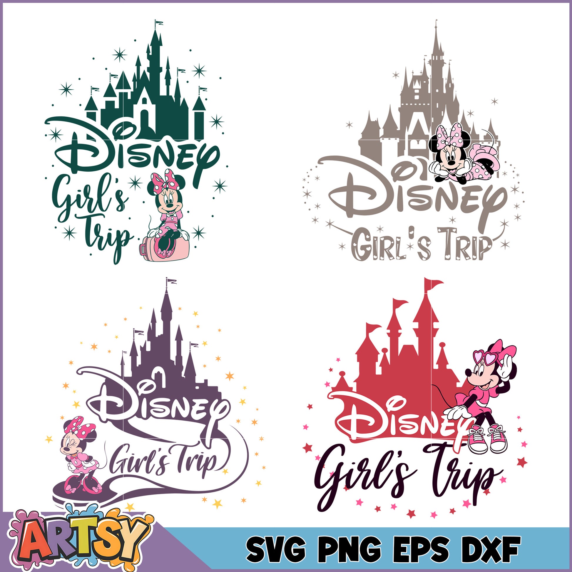 Disney Girls Trip SVG Bundle Perfect for Fun Adventure Designs