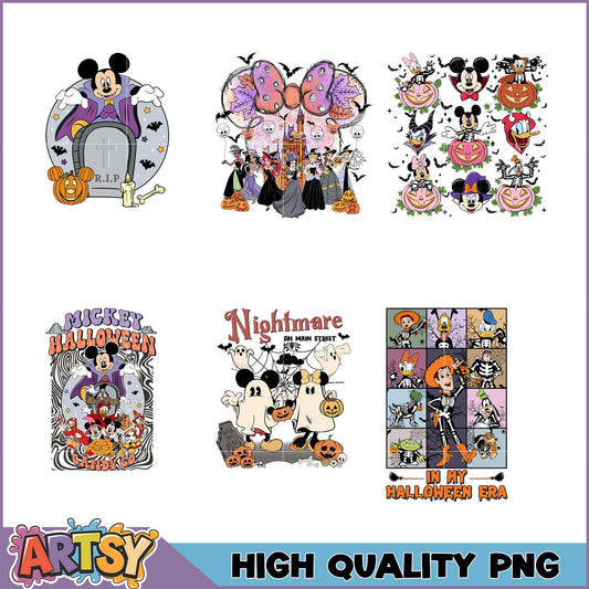 Disney Halloween PNG Bundle High-Quality Images