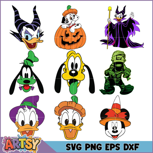 Disney Halloween SVG Bundle PNG EPS DXF