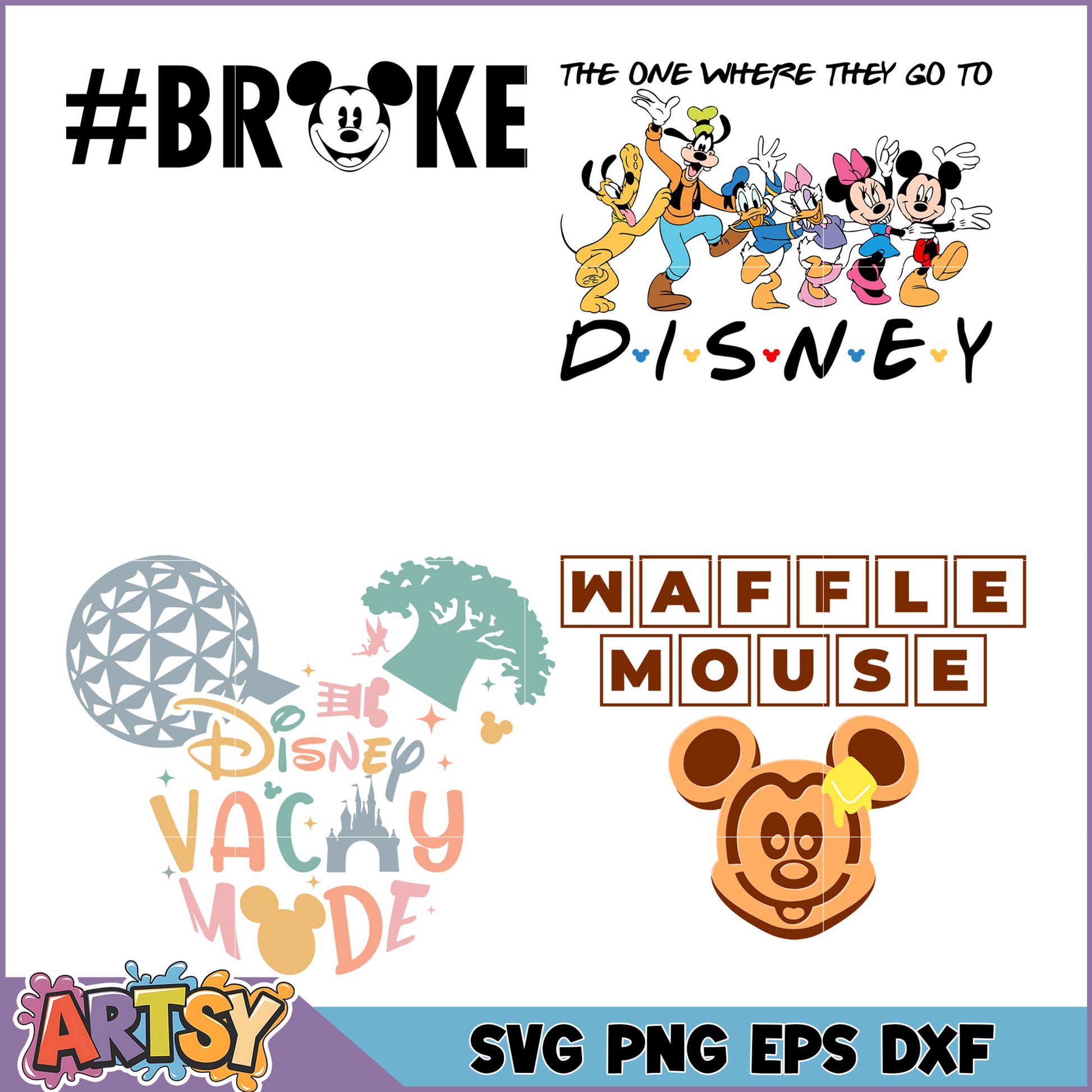 Disney Inspired SVG Bundle for Creative Projects and Crafts