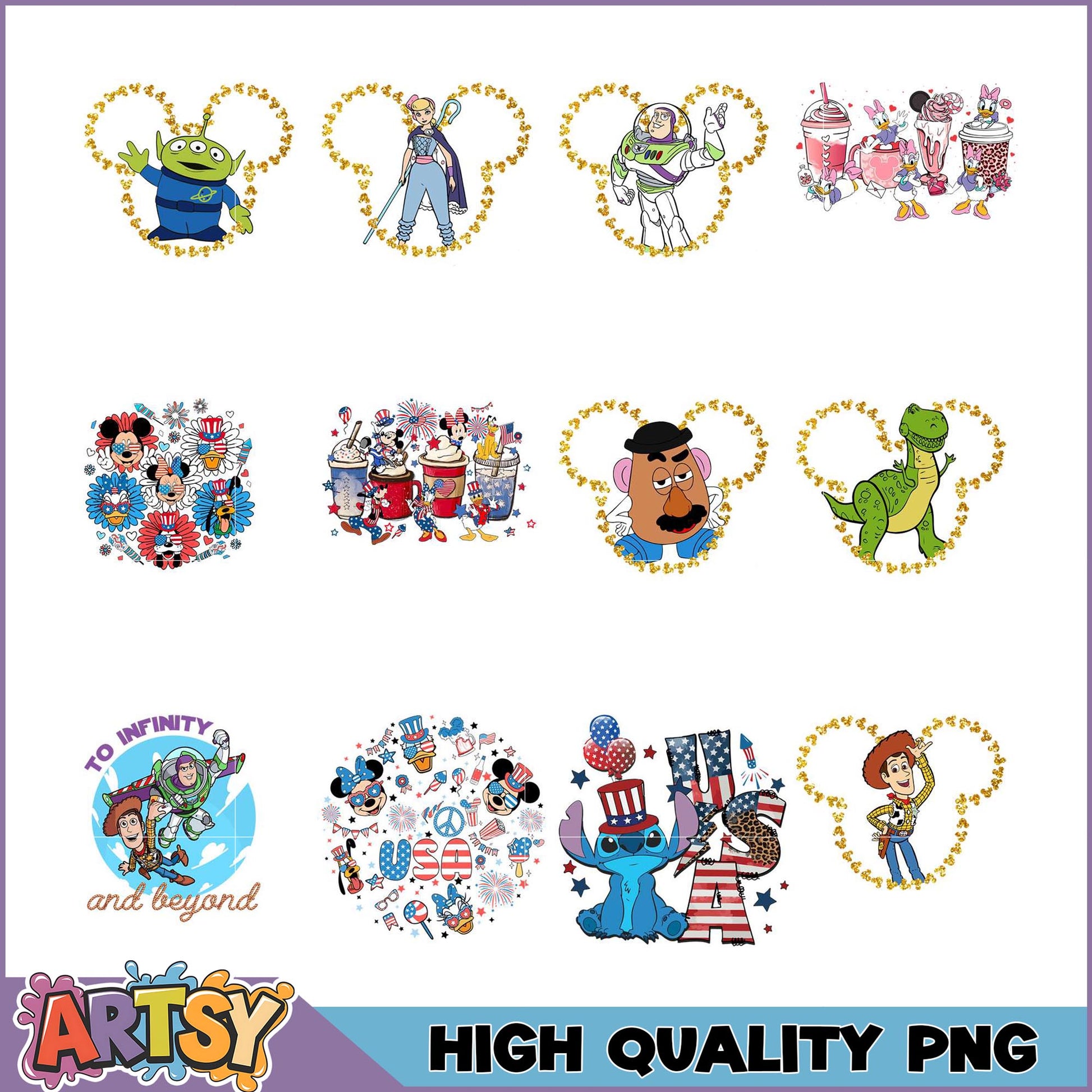 Disney PNG Bundle Mickey Ears Designs