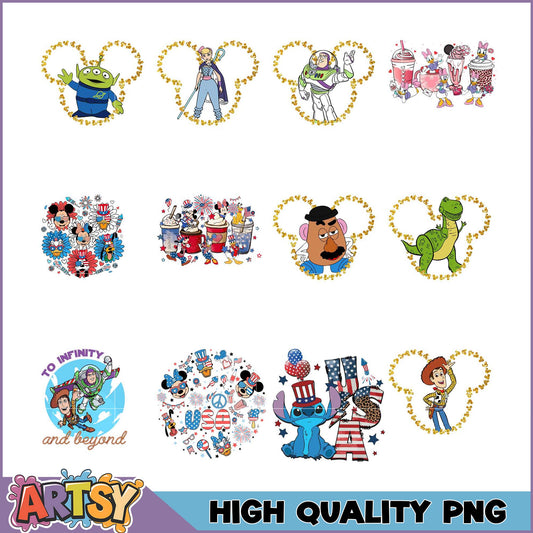 Disney PNG Bundle Mickey Ears Designs