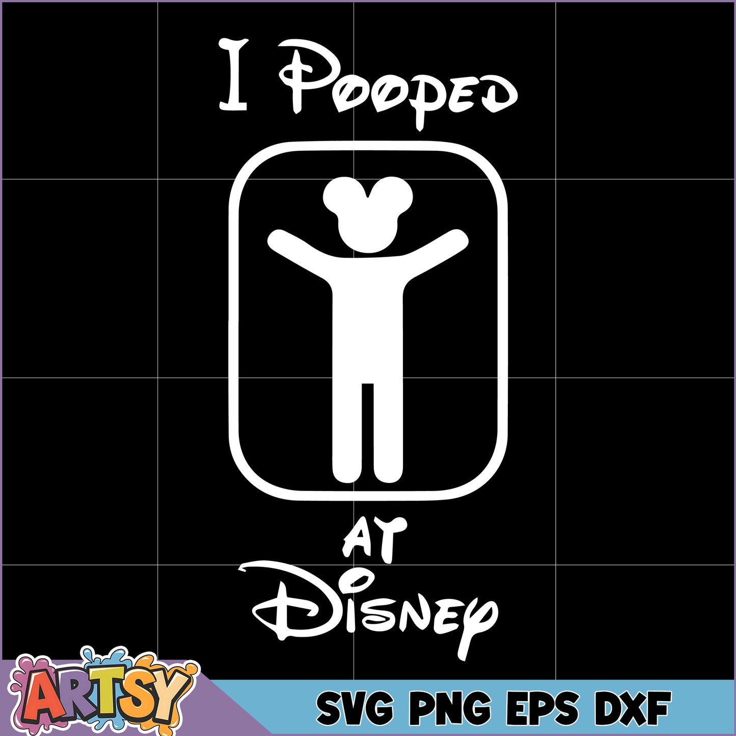 Disney Poop SVG Funny Adult Design
