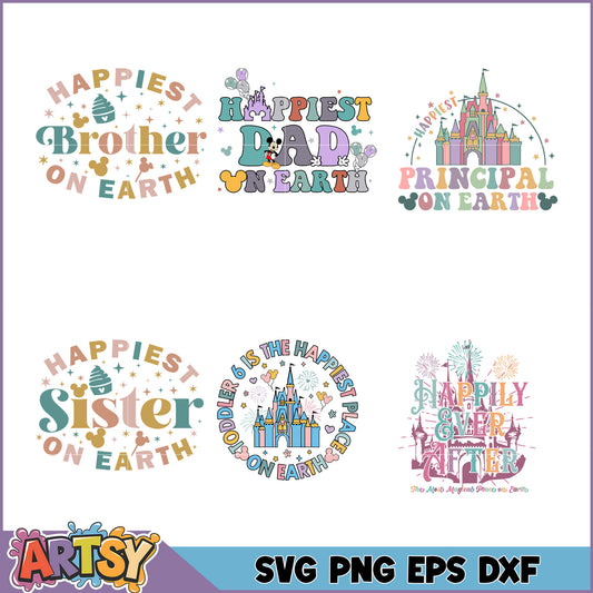 Disney SVG Bundle Happiest Family Designs