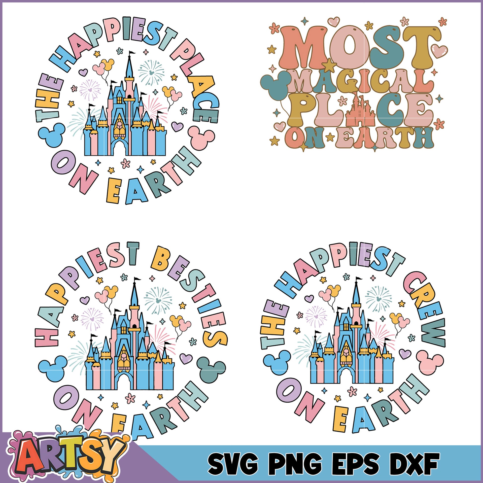 Disney SVG Bundle Happiest Place on Earth