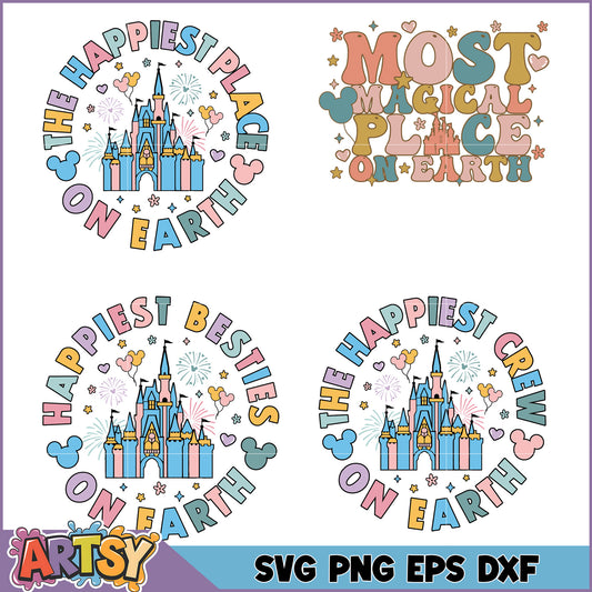 Disney SVG Bundle Happiest Place on Earth