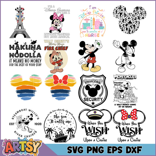 Disney SVG Bundle Mickey Mouse Designs