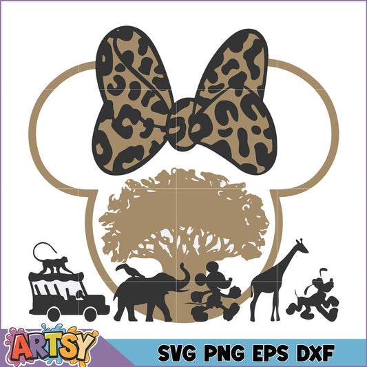 Disney Safari Minnie Ears SVG