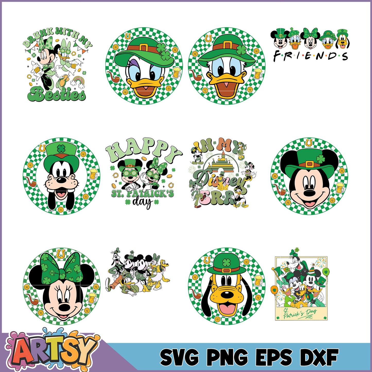 Disney St Patricks Day SVG Bundle