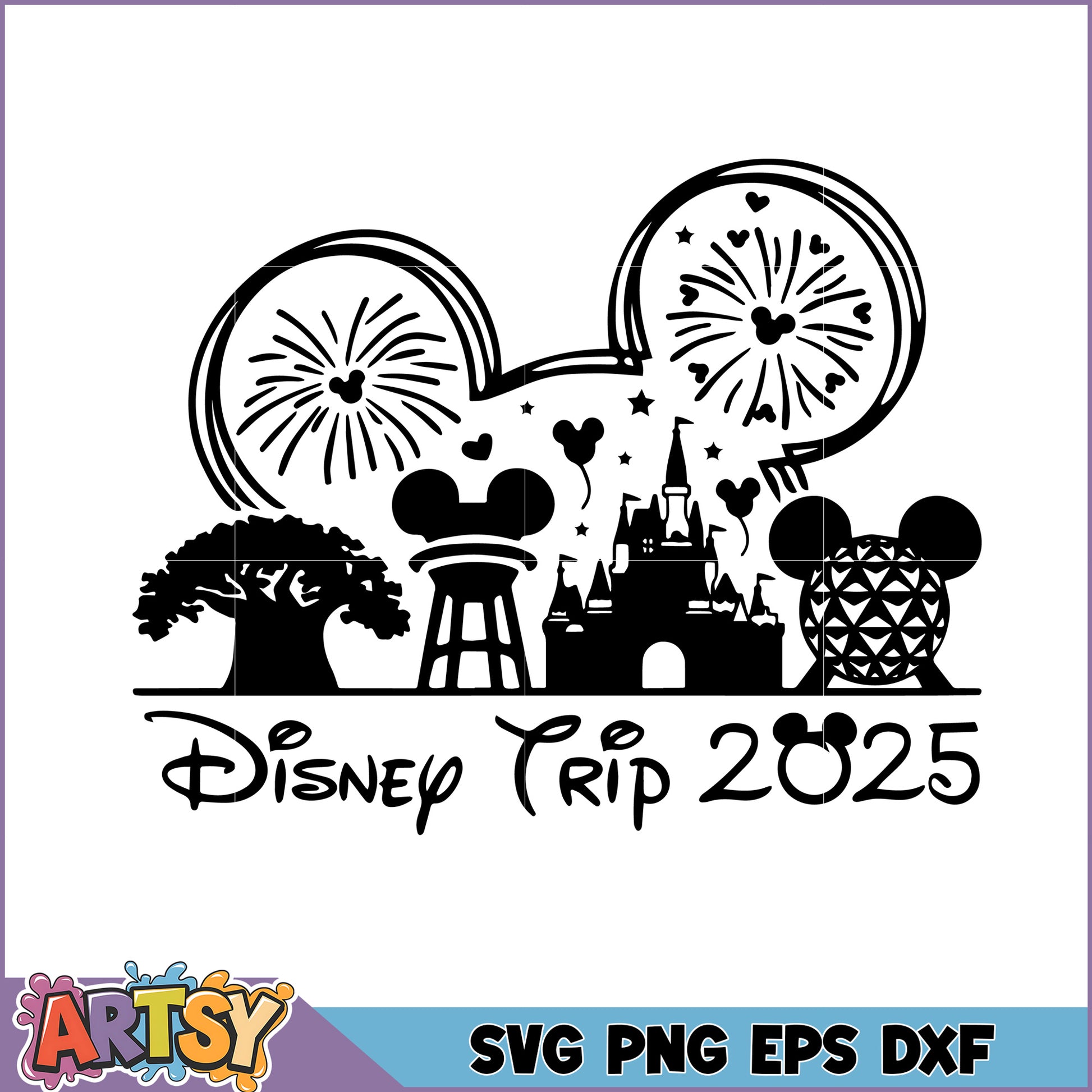 Disney Trip 2025 SVG Cut File