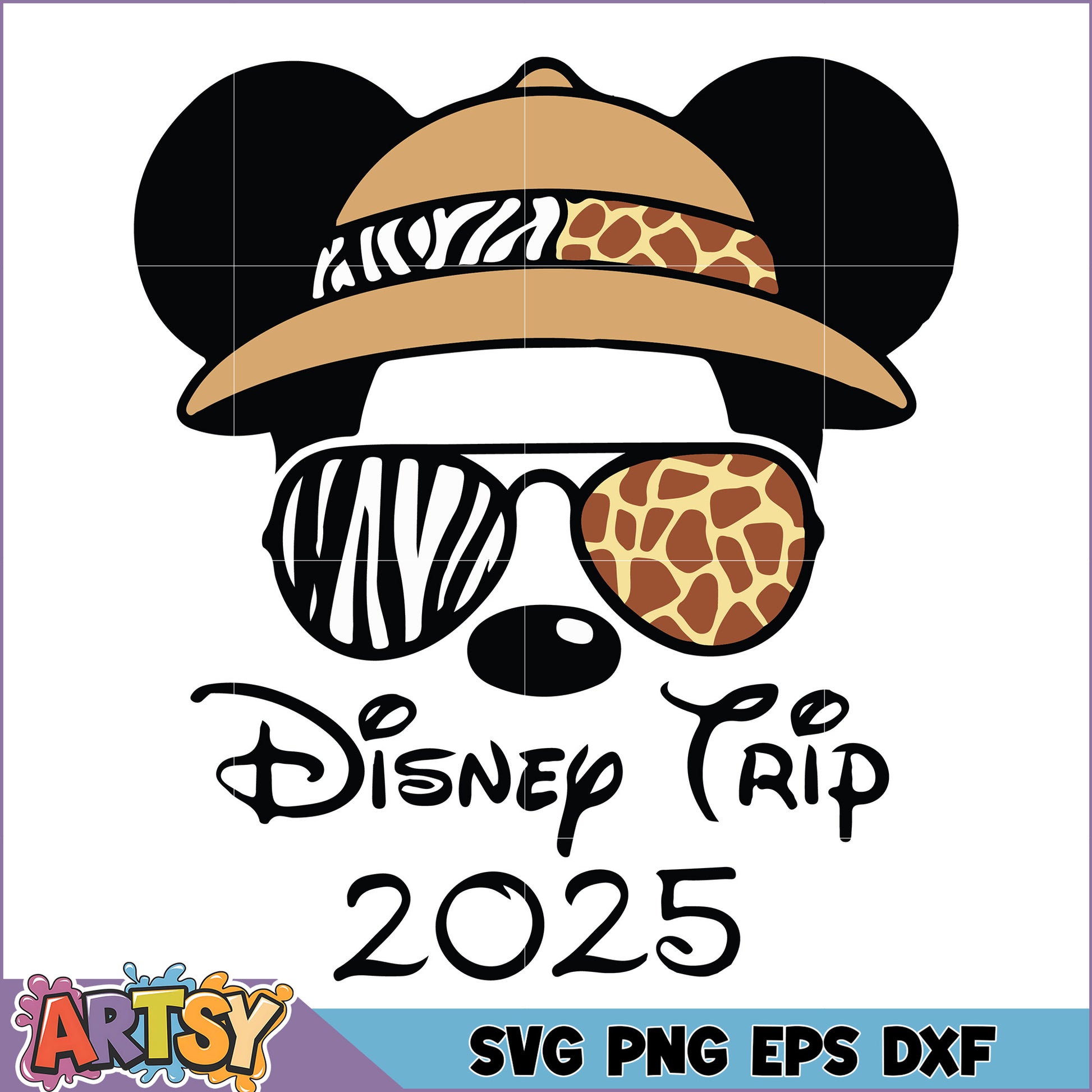Disney Trip 2025 SVG Mickey Safari Adventure