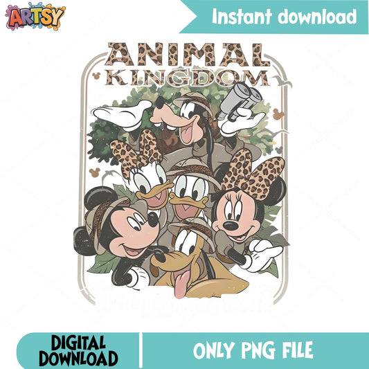 Disney Animal Kingdom PNG, Mickey And Friends Safari PNG, Disney Trip PNG
