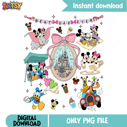 Disney Best Day Ever PNG, Mickey And Friends PNG, Magic Kingdom PNG