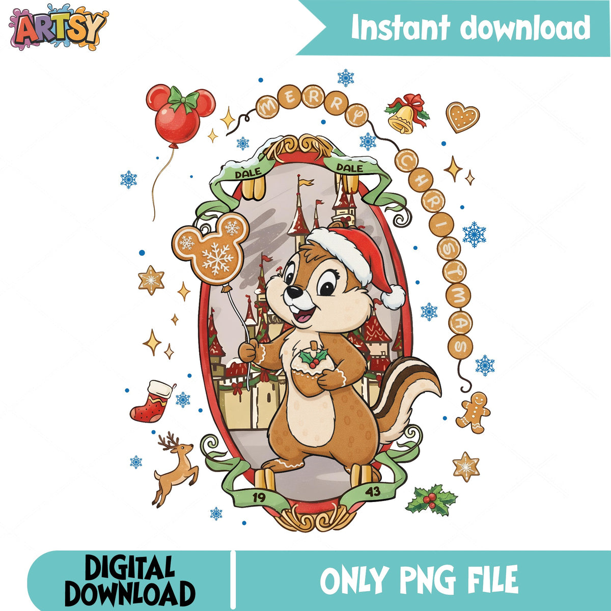 Disney Characters Coquette Bow Dale