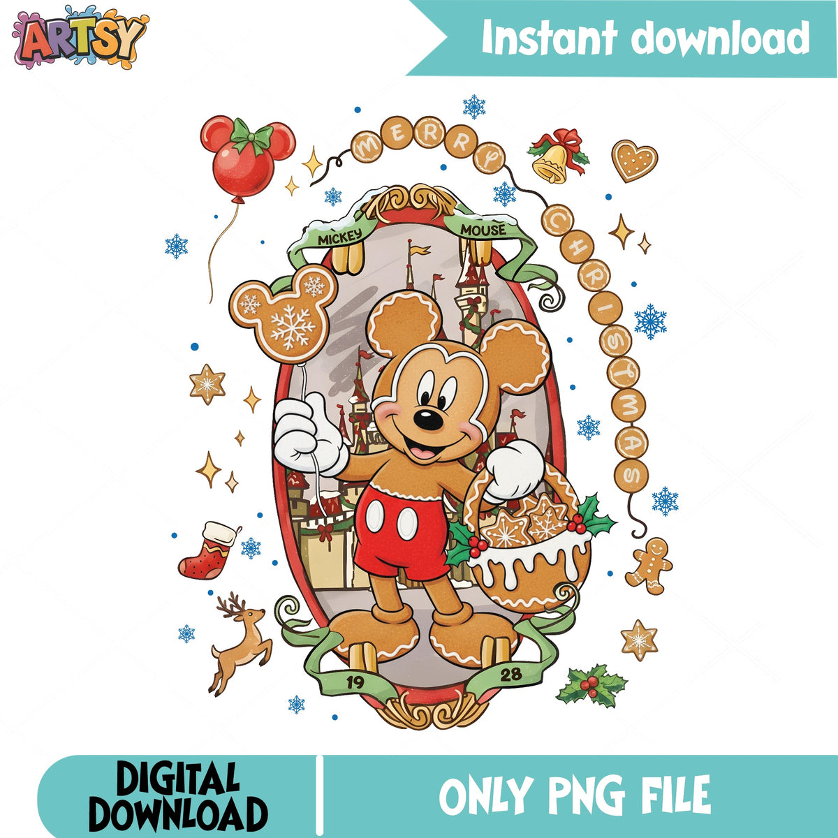 Disney Characters Coquette Bow Mickey