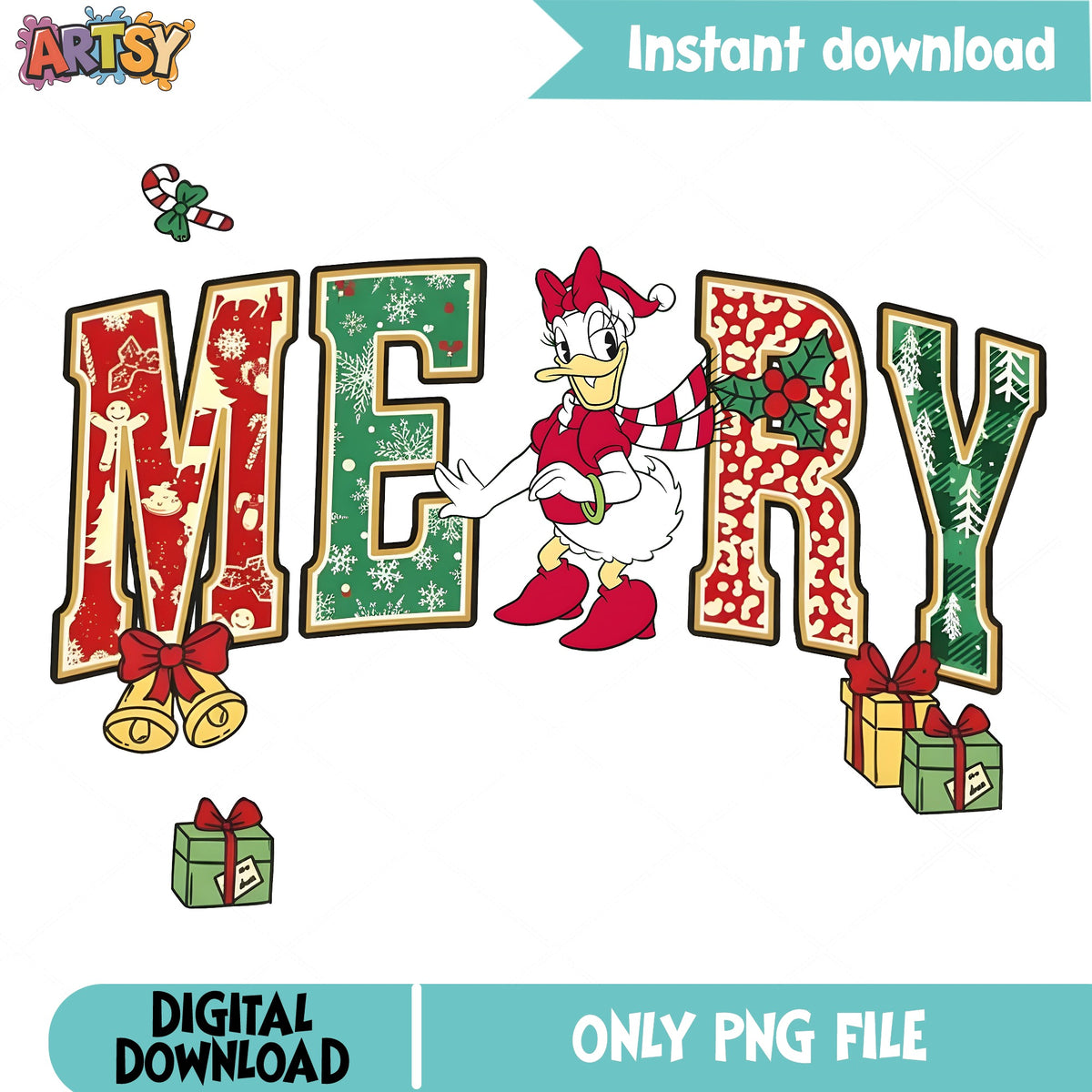 Disney Characters Very Merry Christmas Daisy aotoi