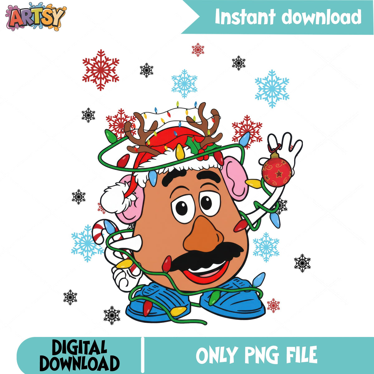 Disney Christmas Character Mr. Potato Head