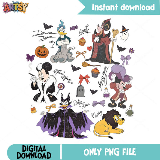 Disney Halloween PNG, Mickey Mouse And Friends PNG, Villain PNG