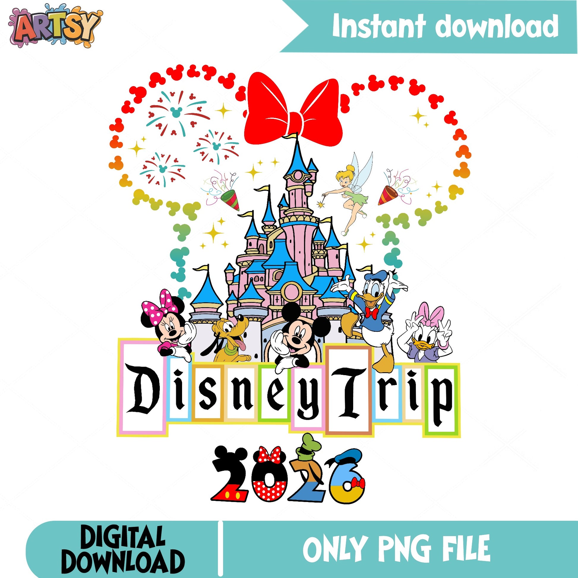 Disney Trip 2026 PNG, Mickey And Friends Castle, Disney PNG