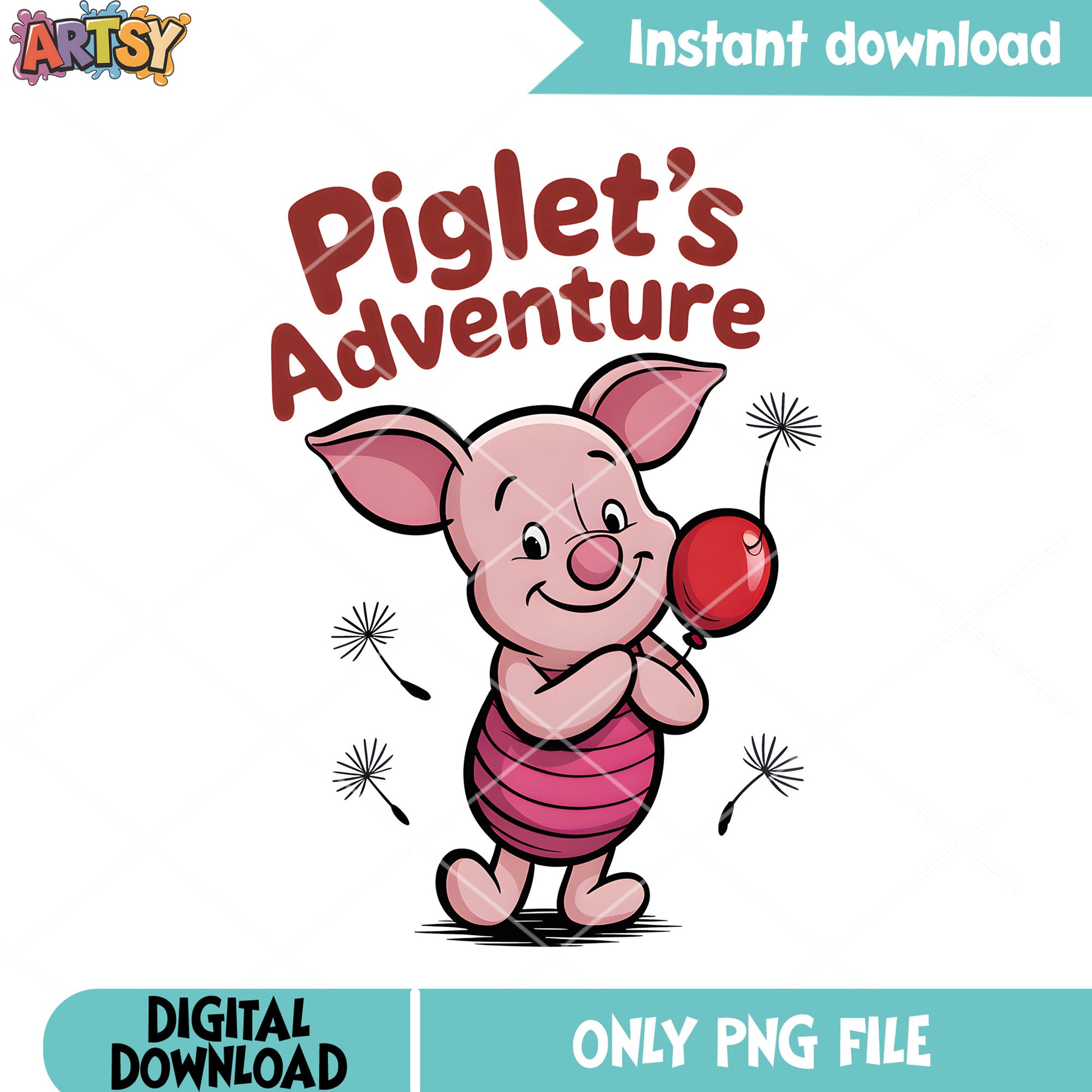Disney adventure piglet png, winnie the pooh piglet png