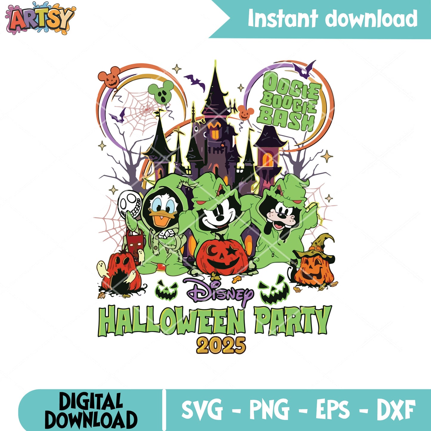 Disney halloween party svg, oogie boogie bash svg, mickey boogie svg