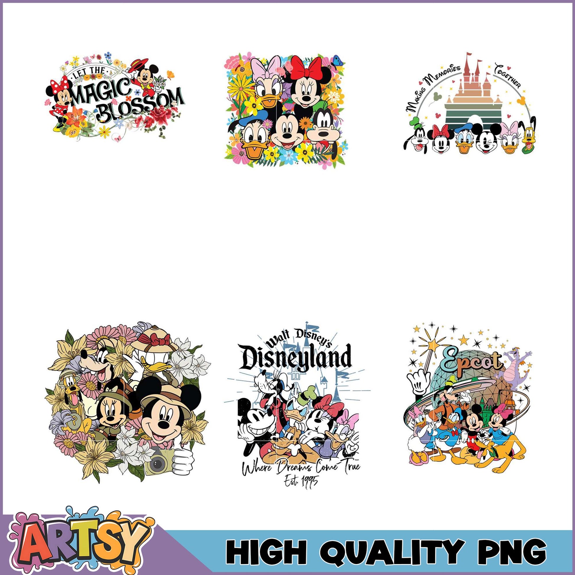 Disneyland PNG Bundle High-Quality Images
