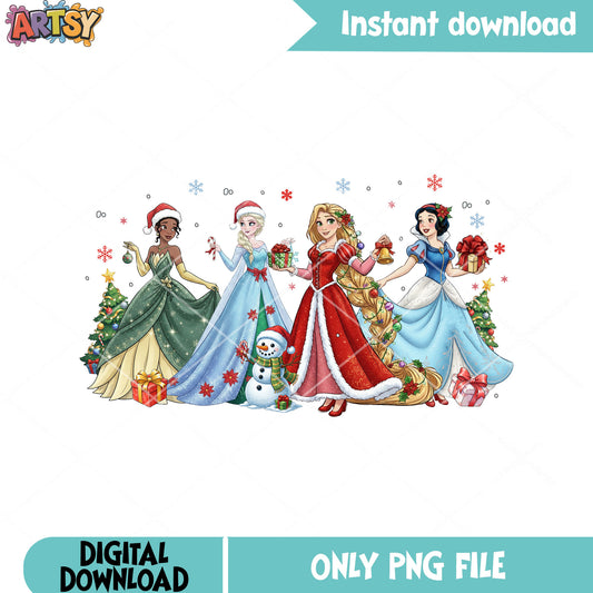 Disney princess costume dress png, snow white png, christmas tree png