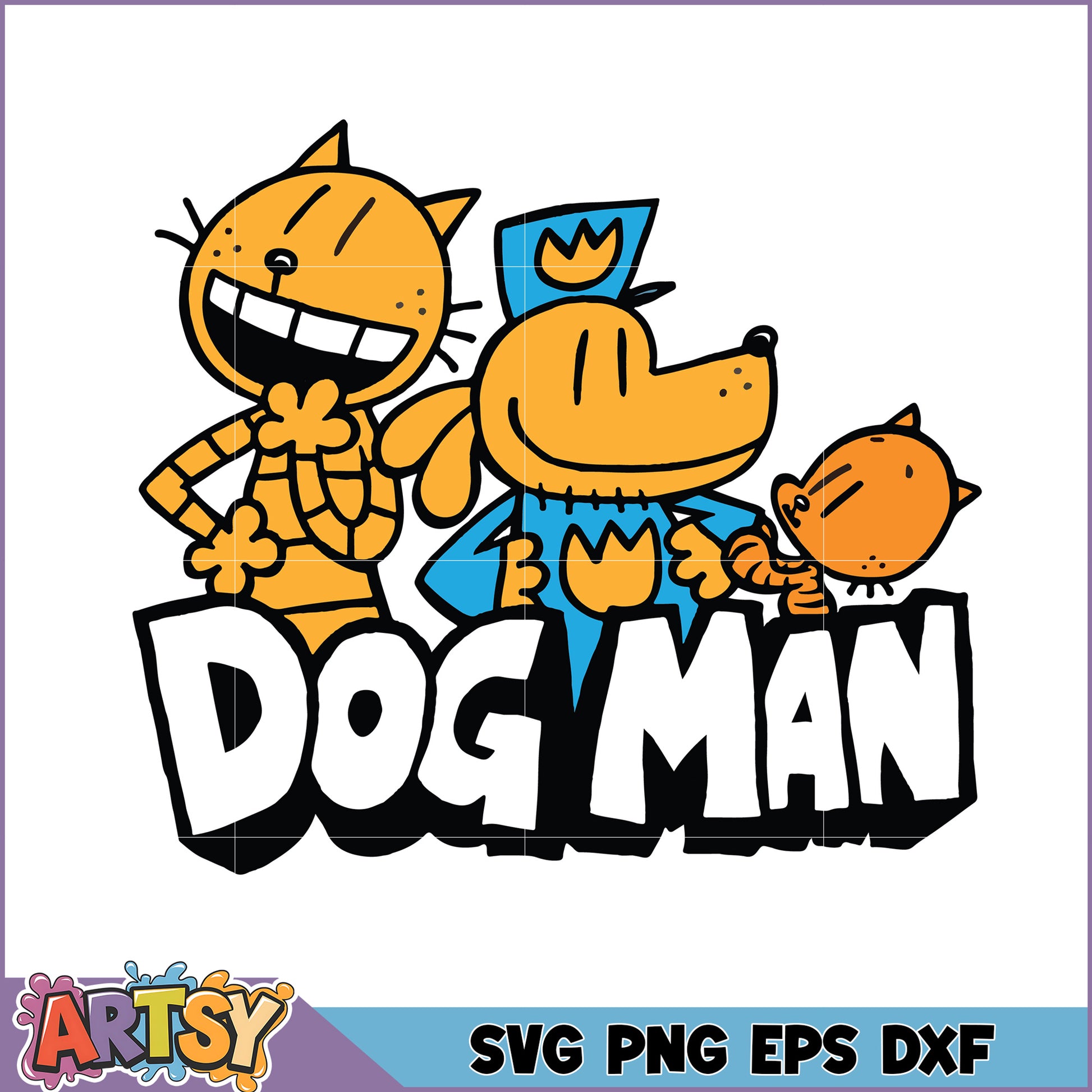 Dog Man SVG Files for Cutting Machines