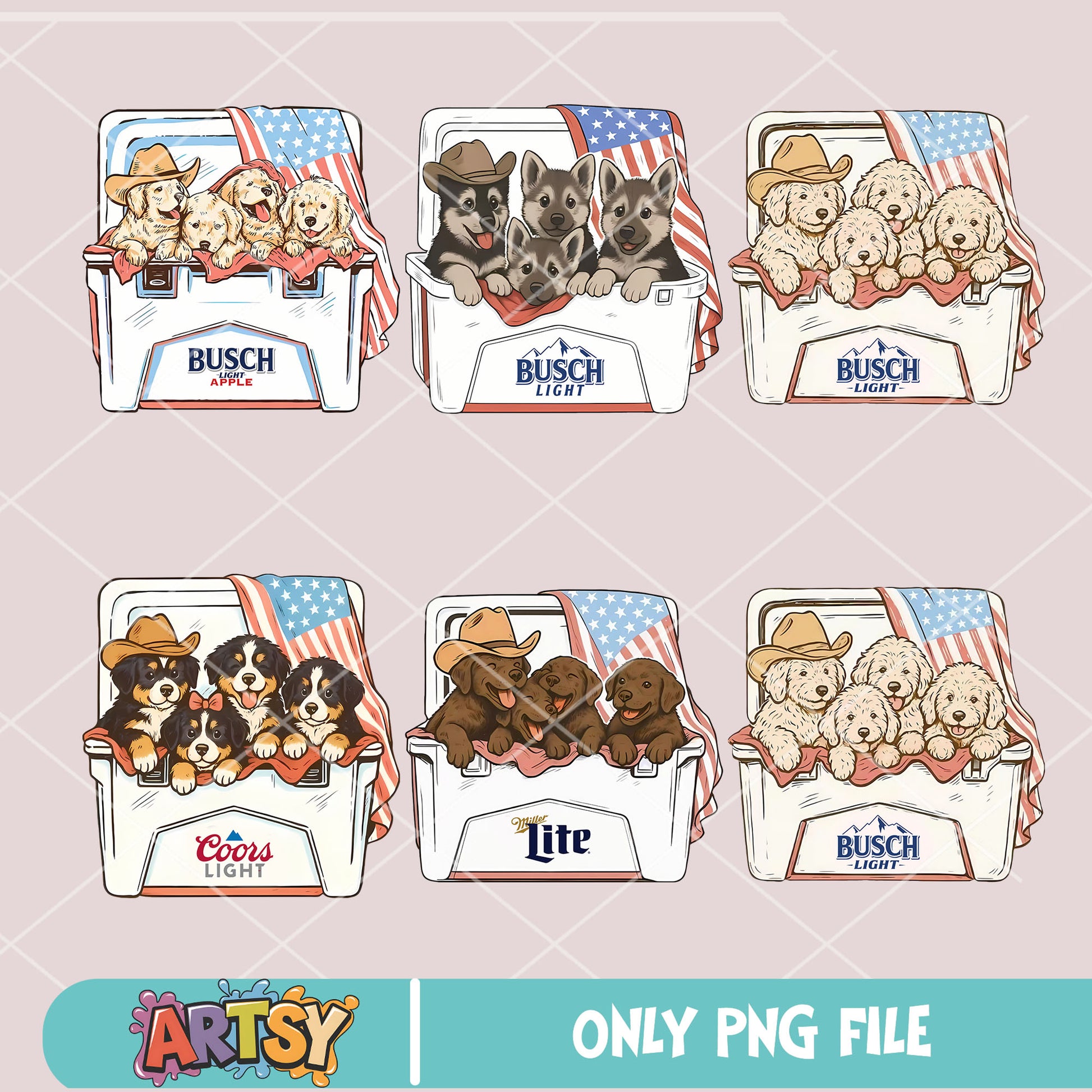 Dog busch life png bundle, Busch light png, mens beer png