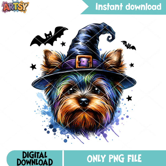 Dog the witch costume png, scary bats png, halloween scary png