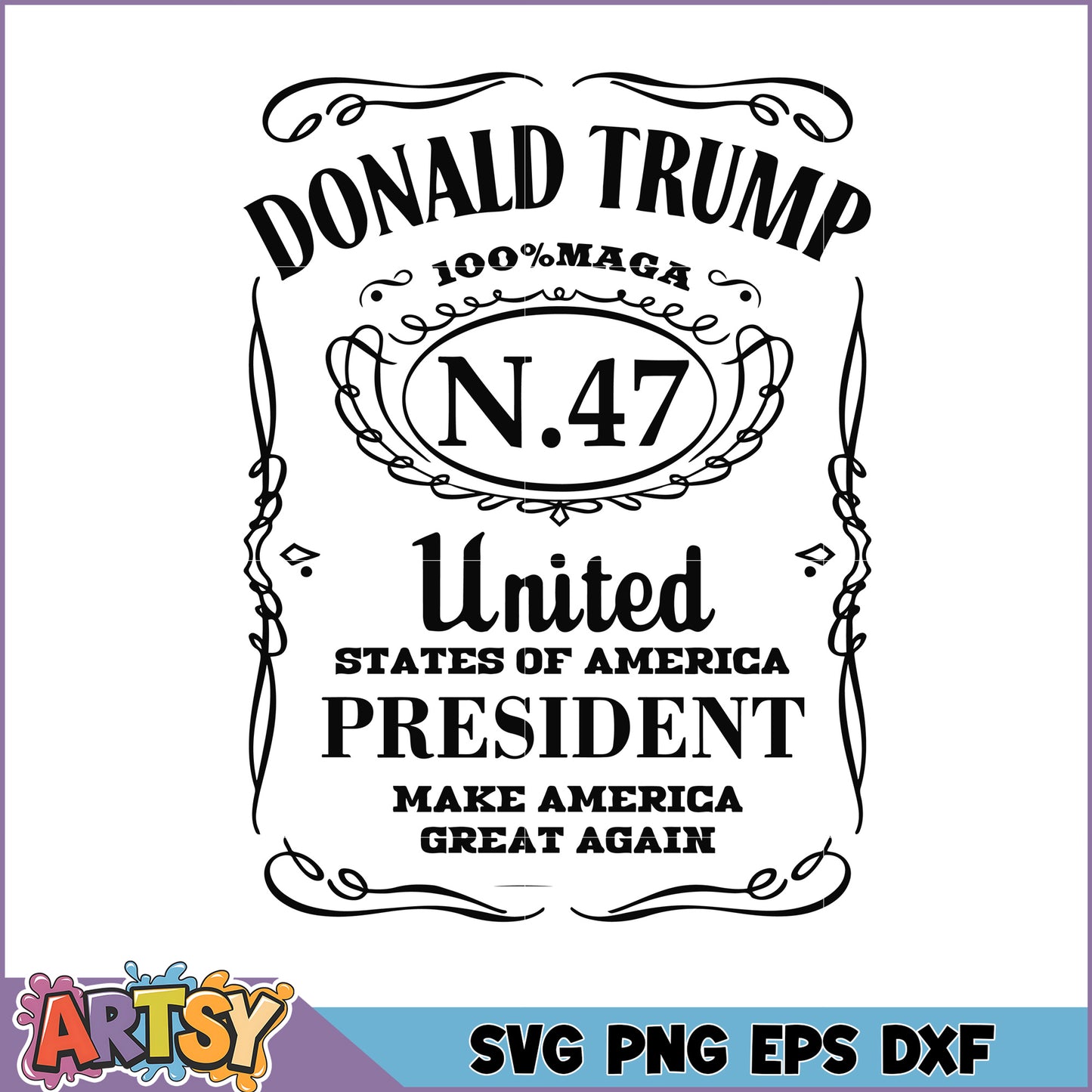 Donald Trump President SVG Cut File
