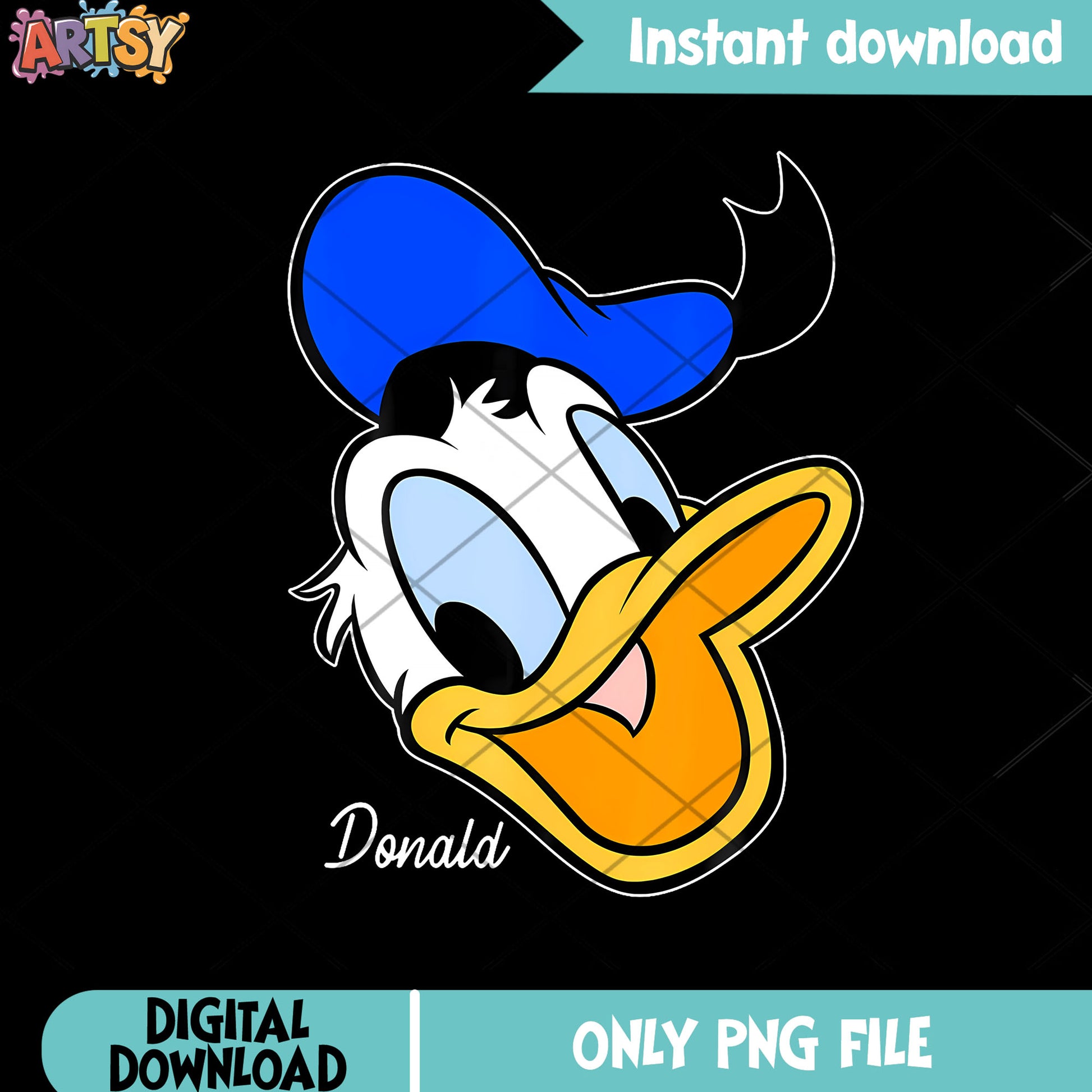 Donald duck big face png, mickey and friends png, ​disney movies png