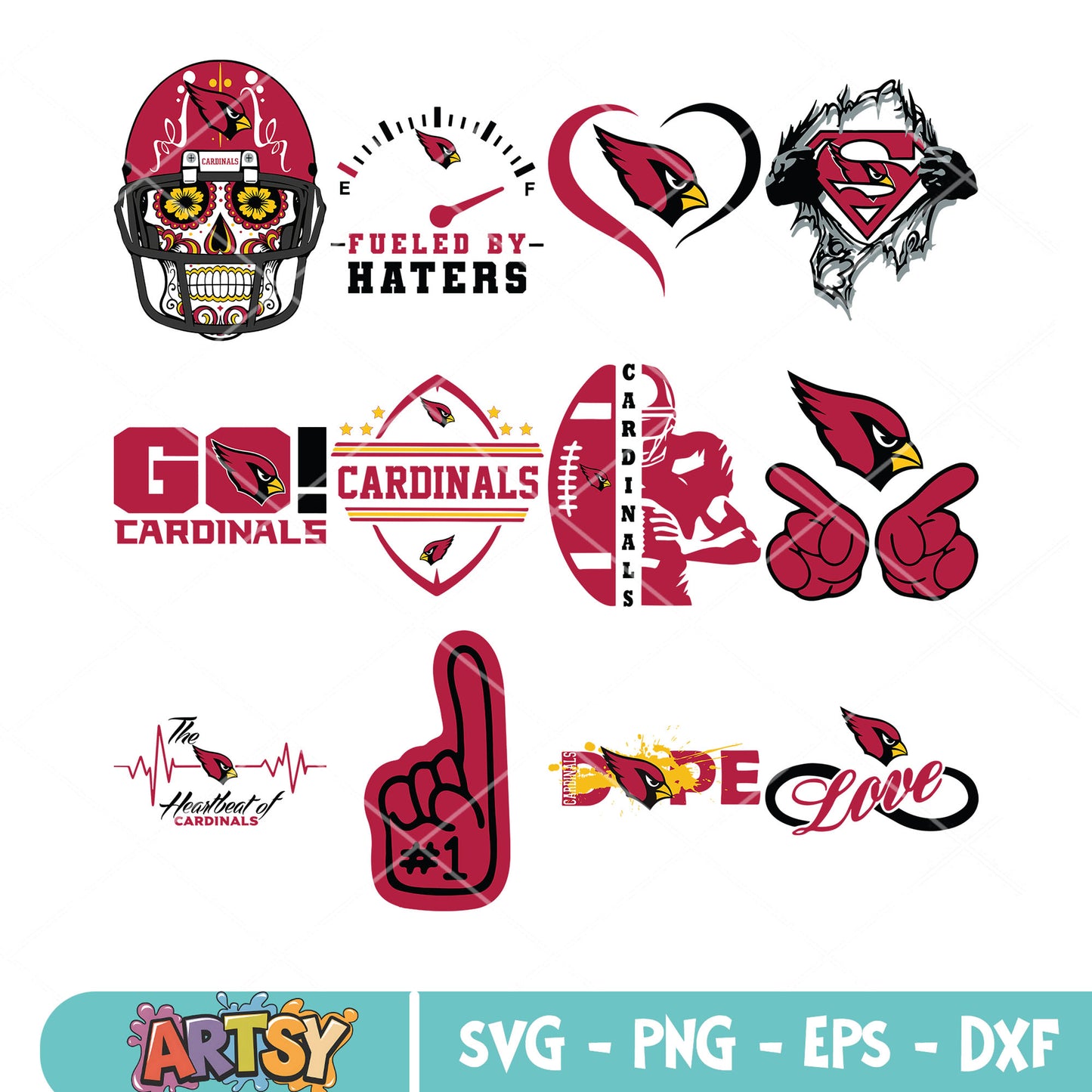 Dope cardinal bundle svg, arizona cardinals bundle svg, superman bundle svg