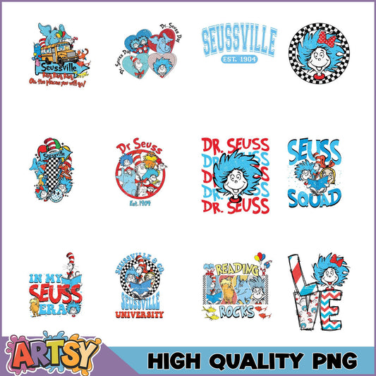 Dr Seuss PNG Bundle High Quality Images