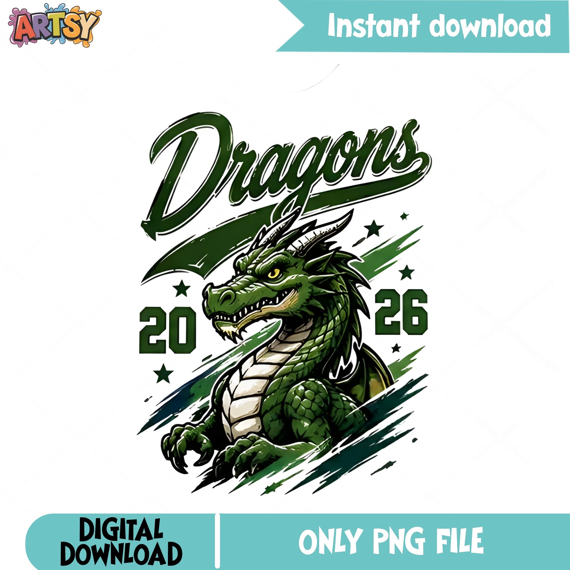 Dragons Mascot PNG 2026, School Spirit PNG, Team Dragon PNG