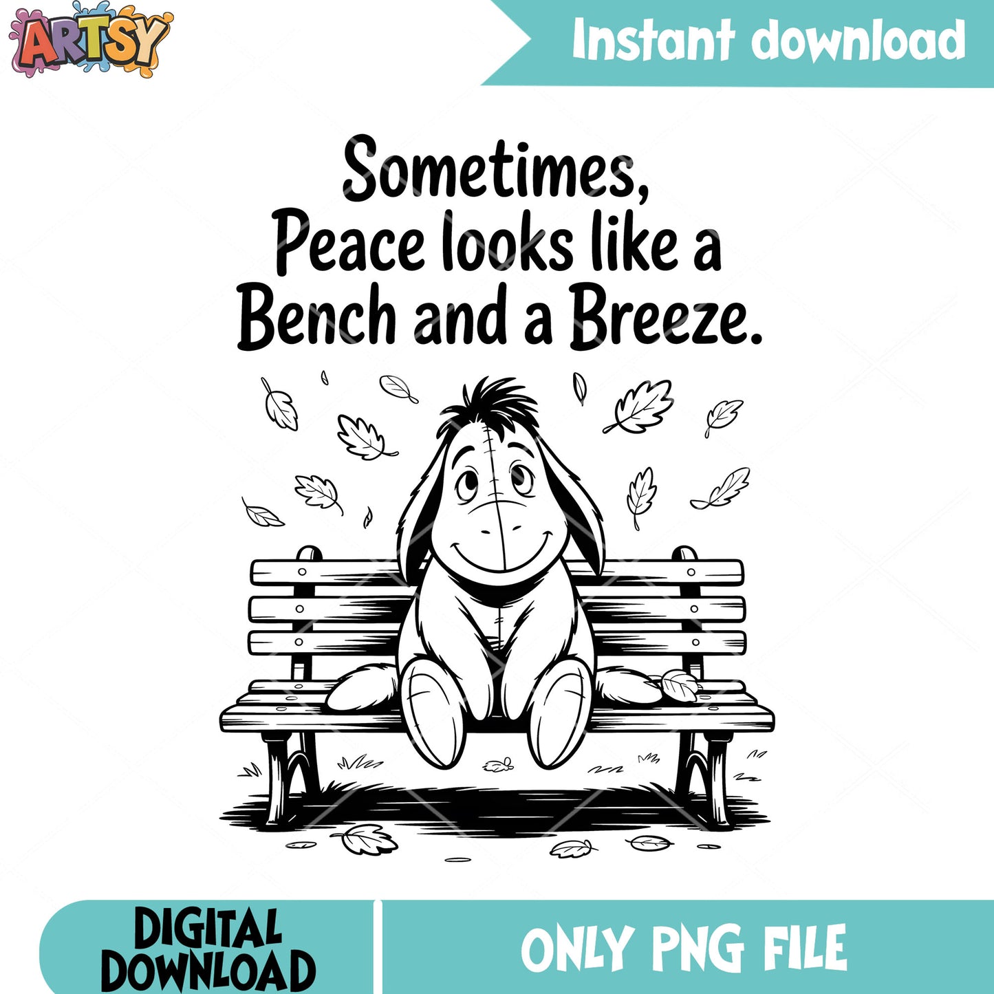 Drawing sheet eeyore png, disney eeyore png, winnie the pooh png