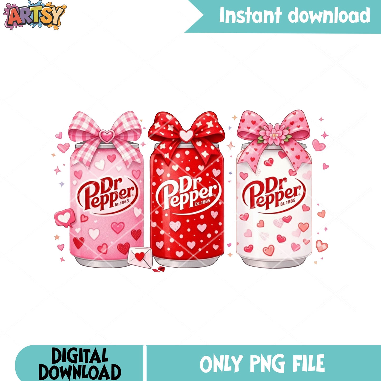 Dr pepper valentine version png, dr pepper png, pink valentine png