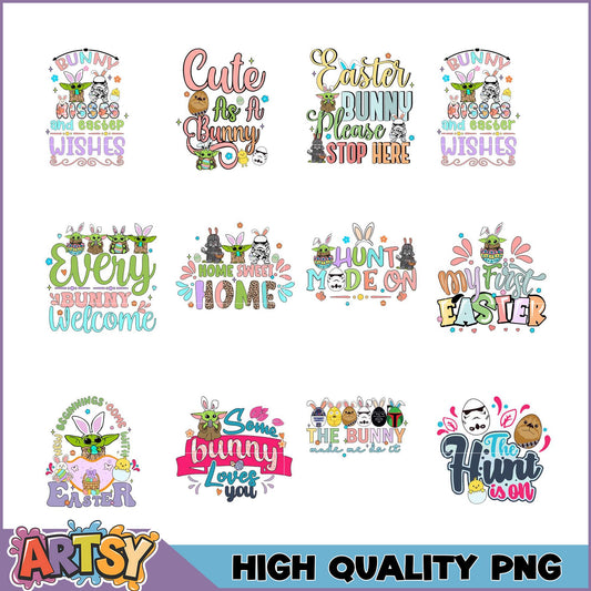Easter Bunny PNG Bundle Cute Star Wars Designs
